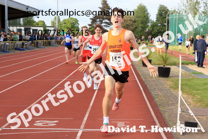 Jimmy Hedley 800 metres, 2026 NEGP 2, Monkton Stadium, Wednesday, May 27th. Photo: David T. Hewitson/Sports for All Pics